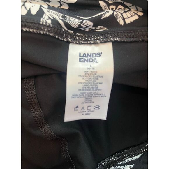 Lands' End High Waisted UPF 50 Skirted Swim Leggings Size: L NEW NWt - Picture 8 of 8